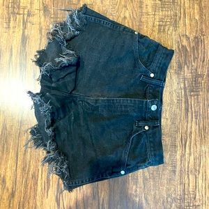 Black hightop shorts